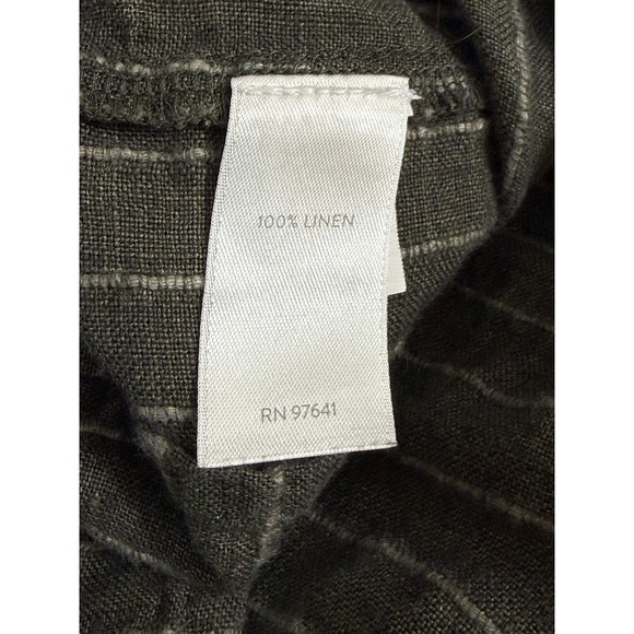 PureJill Linen Stripe Tunic Shirt Button Front Long Sleeve Women's XS - Picture 5 of 8